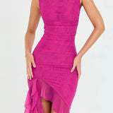 Sorina – Rochie cu volan asimetric