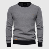 Horia – Pulover texturat cu margini contrastante