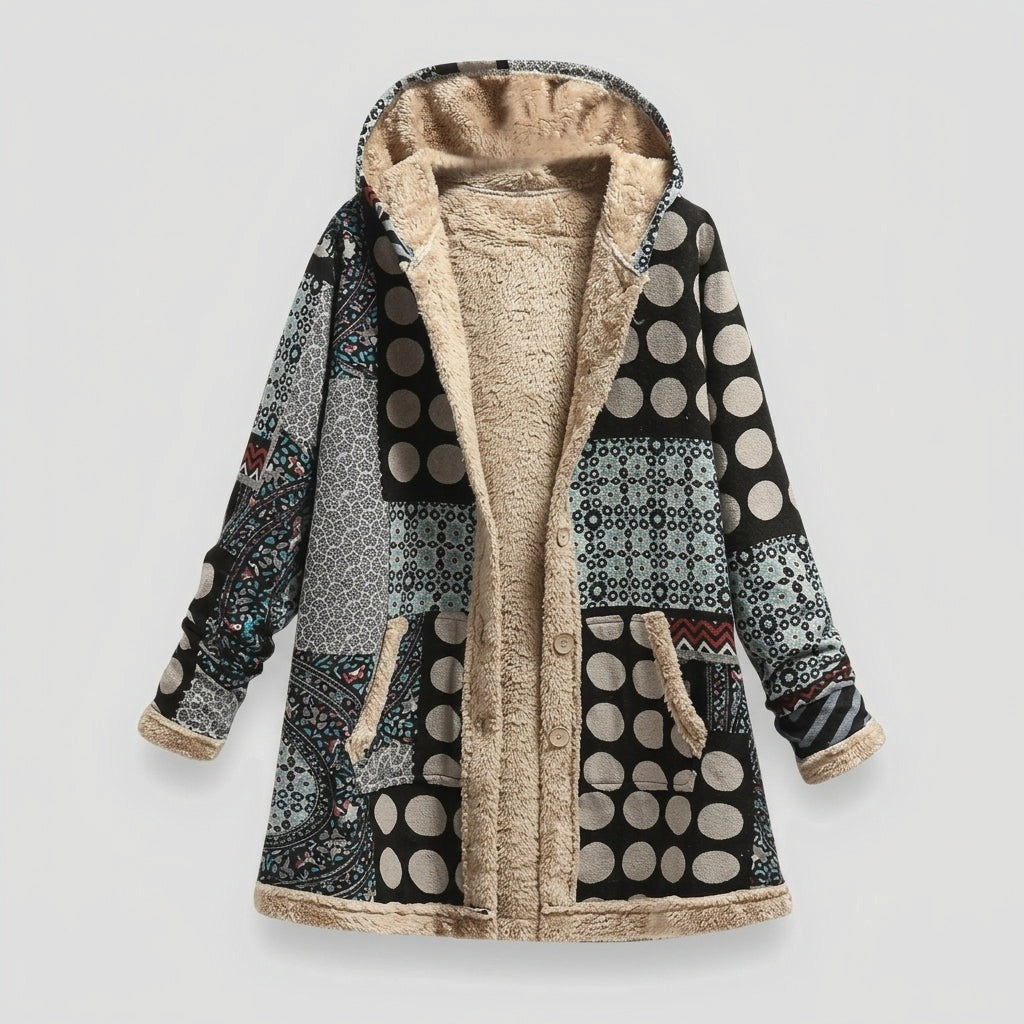 Mia – Geacă fleece cu buline