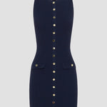 Dorina – Rochie mini tricotată cu nasturi