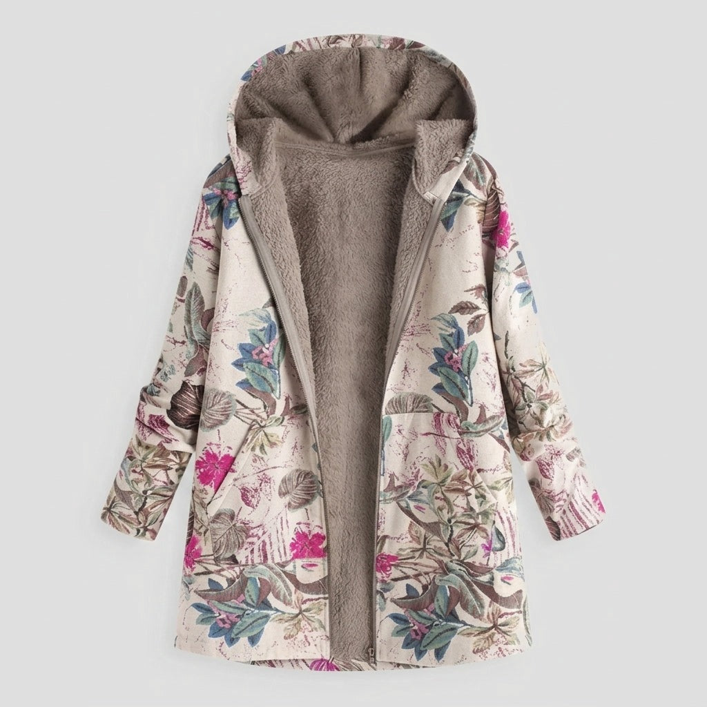 Geanina – Geacă cu flori pastel