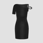 Ramira – Rochie mini cu umăr asimetric