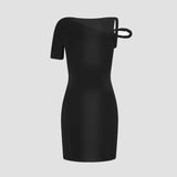 Ramira – Rochie mini cu umăr asimetric