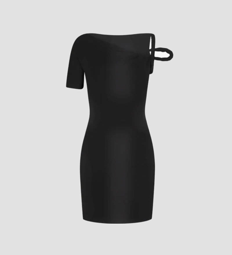 Ramira – Rochie mini cu umăr asimetric