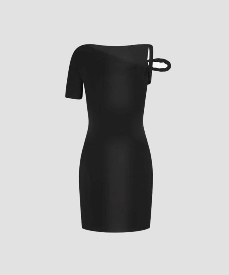 Ramira – Rochie mini cu umăr asimetric