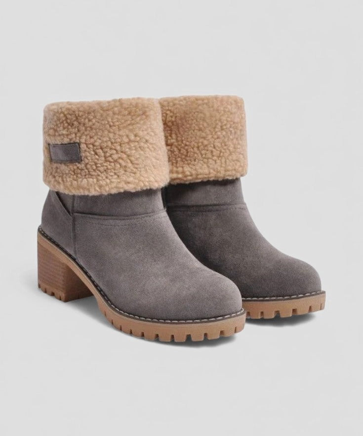 Cerasela – Botine cu manșetă pufoasă