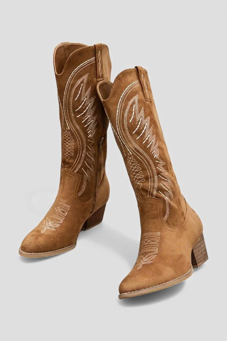 Aurora – Cizme western cu broderie