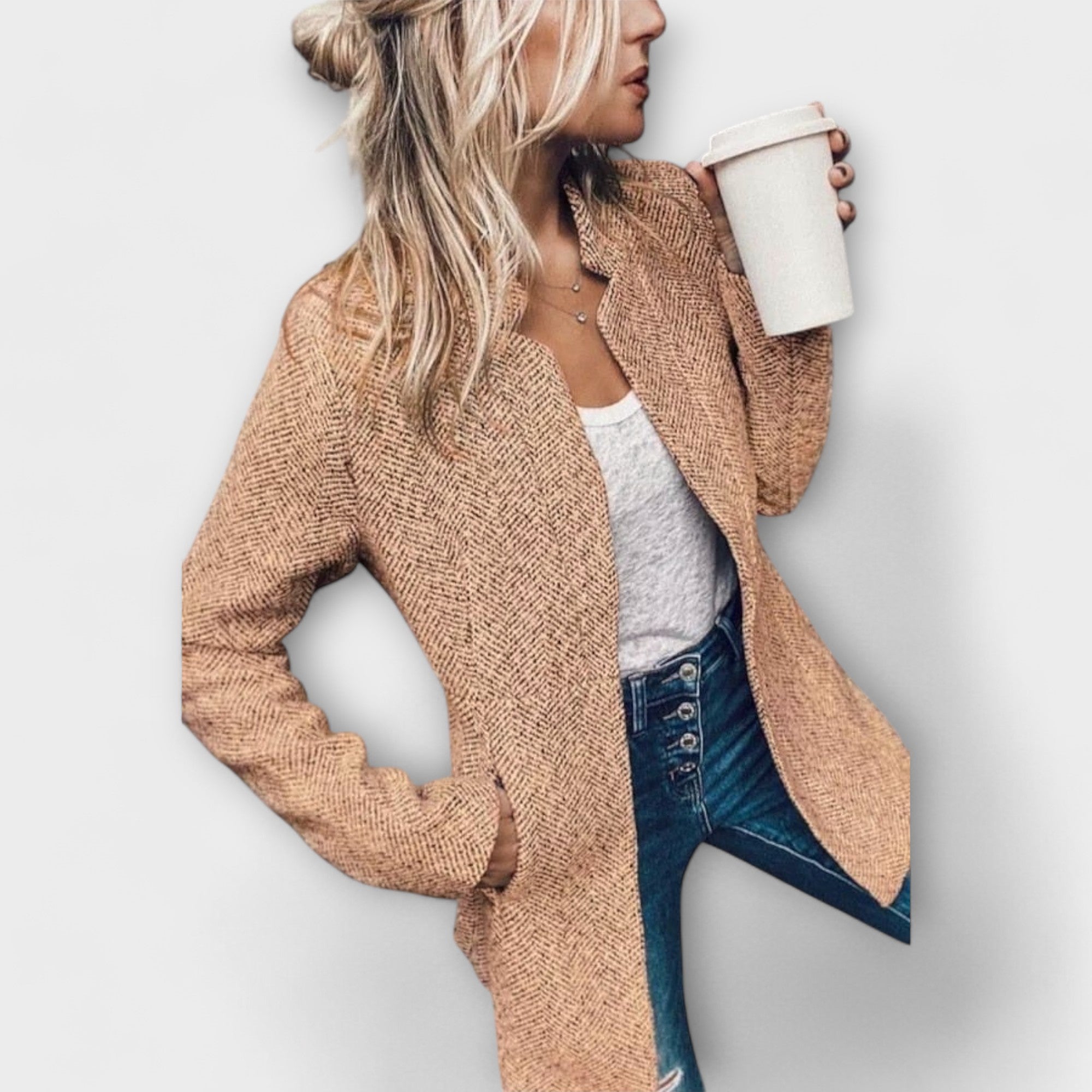 Zorina – Jachetă din tweed cu revere