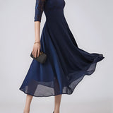 Dorina – Rochie midi cu dantelă