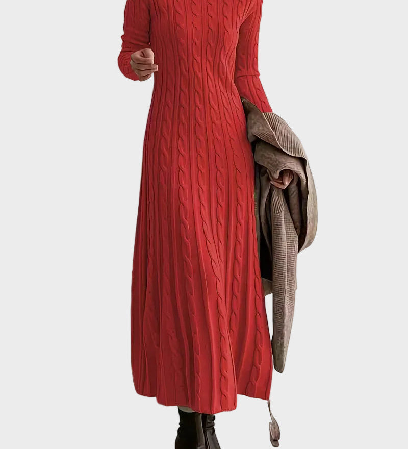 Felicia – Rochie midi cu model împletit