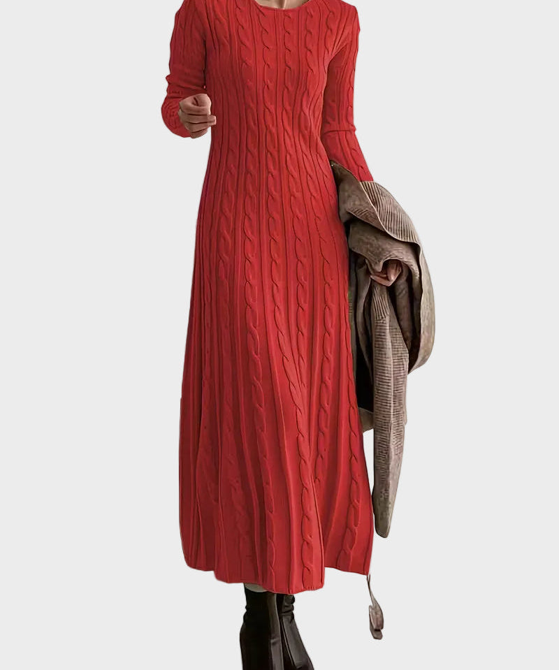 Felicia – Rochie midi cu model împletit