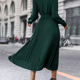 Alina – Rochie plisată cu brâu