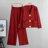 Elisa – Set cardigan cu nasturi metalici