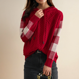 Antonia – Hanorac tricotat cu împletituri