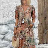 Sabina – Rochie florală cu buzunare