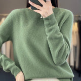 Laurentia – Pulover pufos cu guler rotund