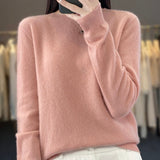 Laurentia – Pulover pufos cu guler rotund