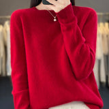 Laurentia – Pulover pufos cu guler rotund