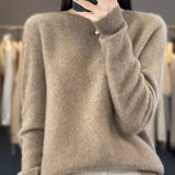 Laurentia – Pulover pufos cu guler rotund