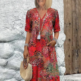 Sabina – Rochie florală cu buzunare