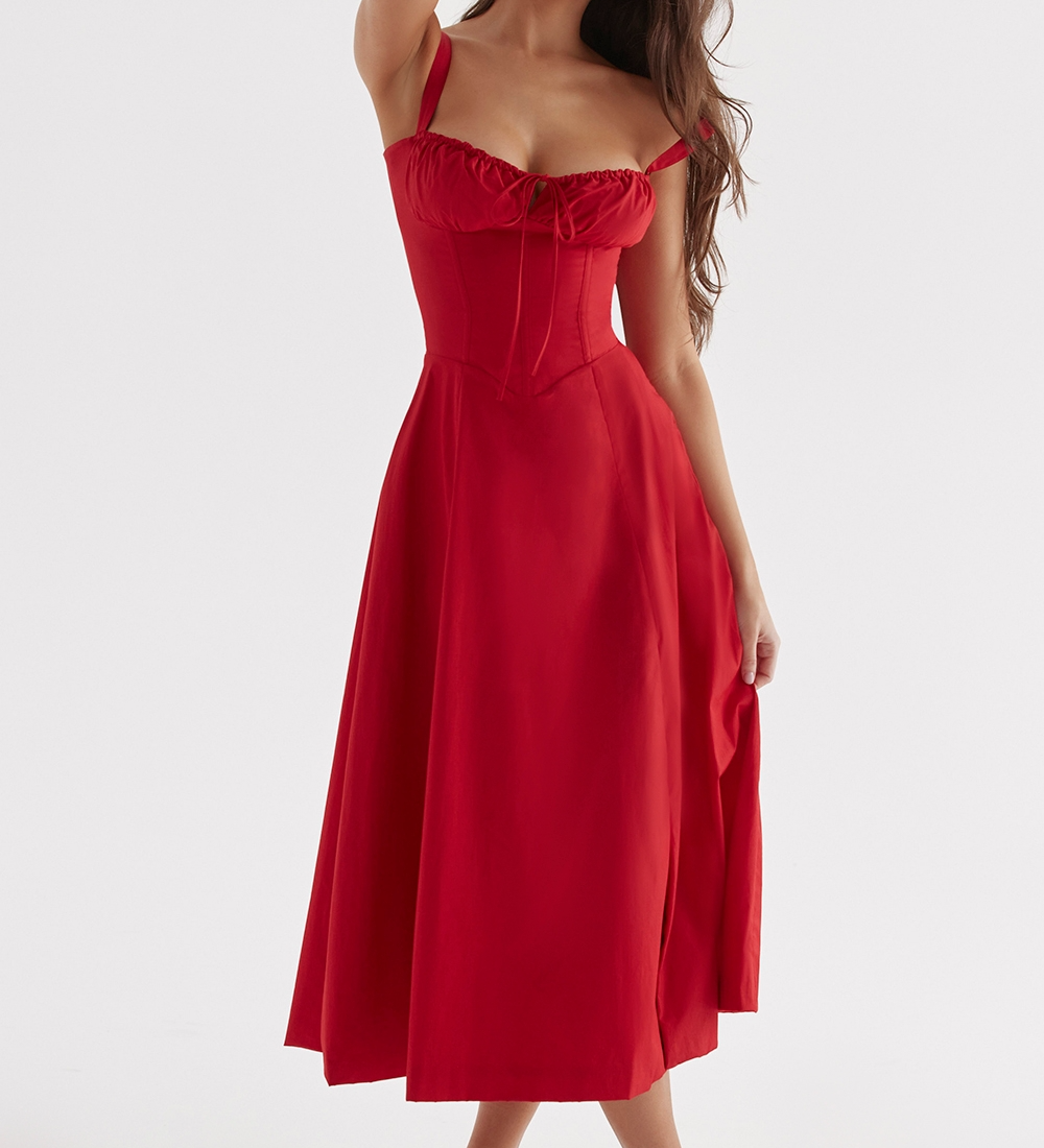 Monica – Rochie midi cu corset