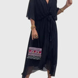 Ilona – Rochie vaporoasă cu decolteu în V