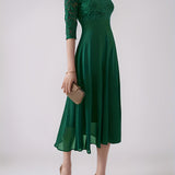 Dorina – Rochie midi cu dantelă