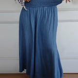 Amelia – Pantaloni largi cu talie încrețită
