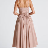 Silvia – Rochie midi cu bretele