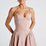 Silvia – Rochie midi cu bretele