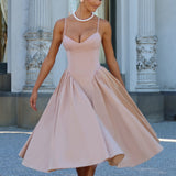 Silvia – Rochie midi cu bretele