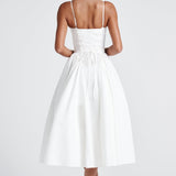 Silvia – Rochie midi cu bretele