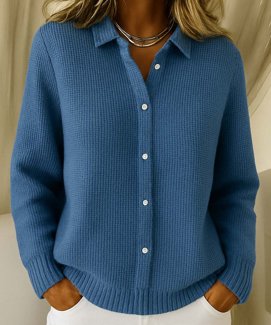 Paula – Cardigan cu guler de cămașă