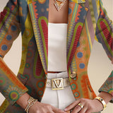 Cleopatra – Blazer cu imprimeu medalion