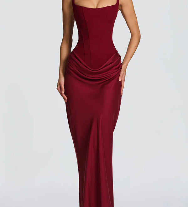 Mălina – Rochie lungă cu corset