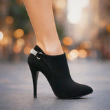Ariadna – Botine stiletto cu strasuri