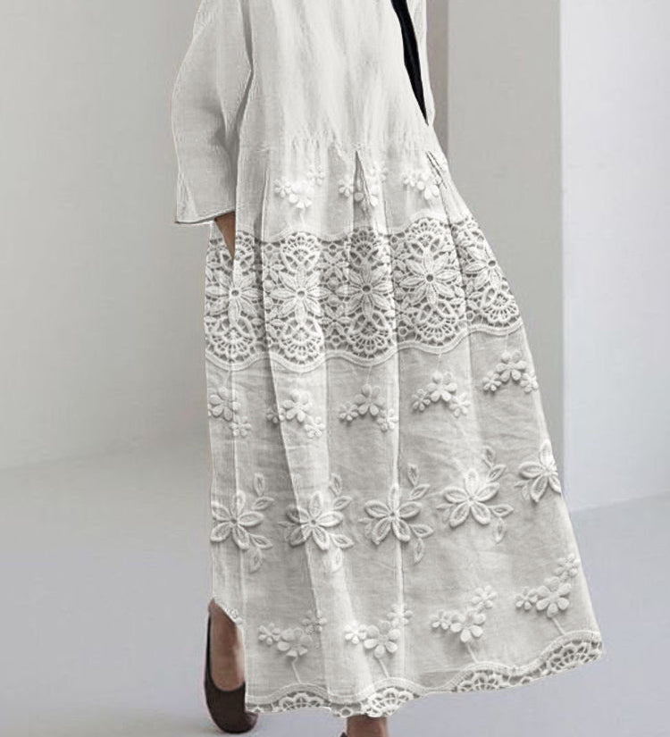 Felicia – Rochie lungă cu dantelă