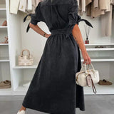 Ada – Rochie denim cu nasturi