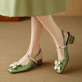 Viviana – Pantofi cu floare decorativă