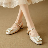Viviana – Pantofi cu floare decorativă