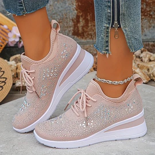Tudora – Sneakers cu strasuri și platformă