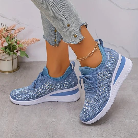 Tudora – Sneakers cu strasuri și platformă