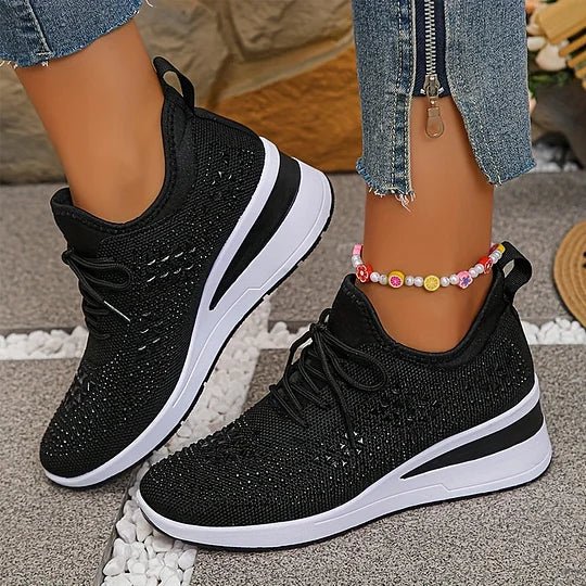 Tudora – Sneakers cu strasuri și platformă