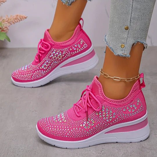 Tudora – Sneakers cu strasuri și platformă