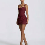 Safta – Rochie mini drapată tip corset