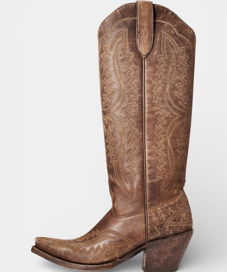Geanina – Cizme western brodate
