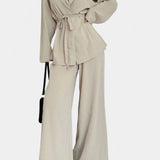 Carla – Set sacou și pantaloni largi
