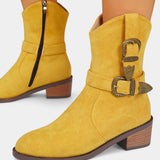Diana – Botine western cu catarame