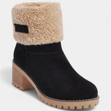 Cerasela – Botine cu manșetă pufoasă
