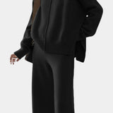 Stanca – Set tricotat cu pantaloni largi
